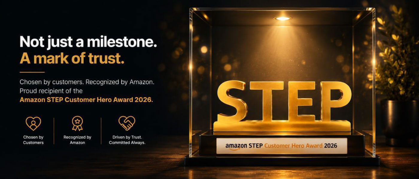 Custom Logics has been recognized with Amazon STEP Award 2026.