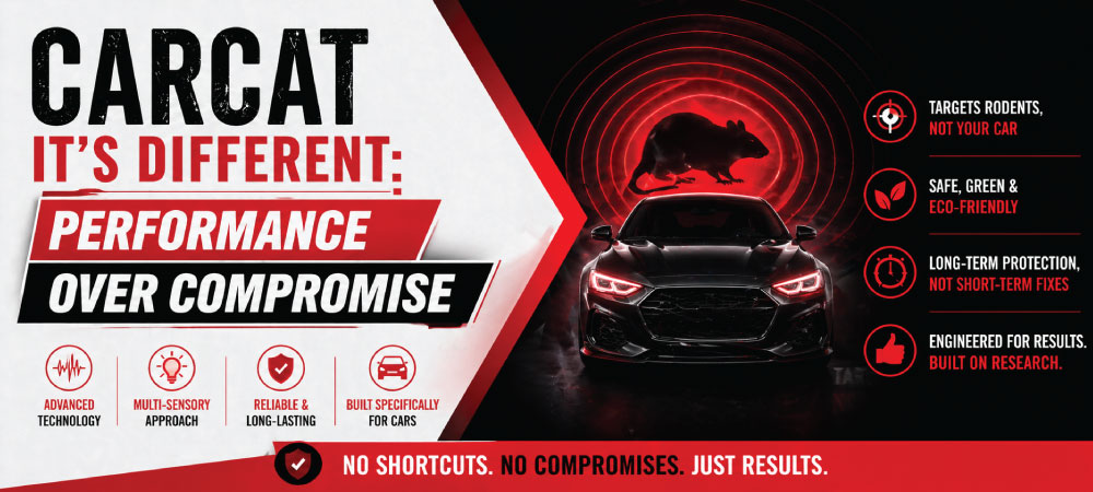 Don't settle for weak protection. Learn why CARCAT’s multi-sensory approach and automotive-grade build provide the most reliable defense against car rodent damage.